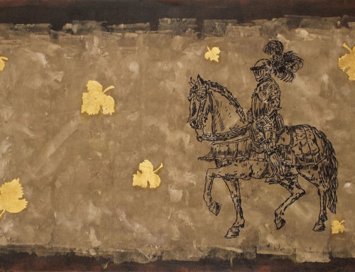 Brown Knight, Yellow Flowers